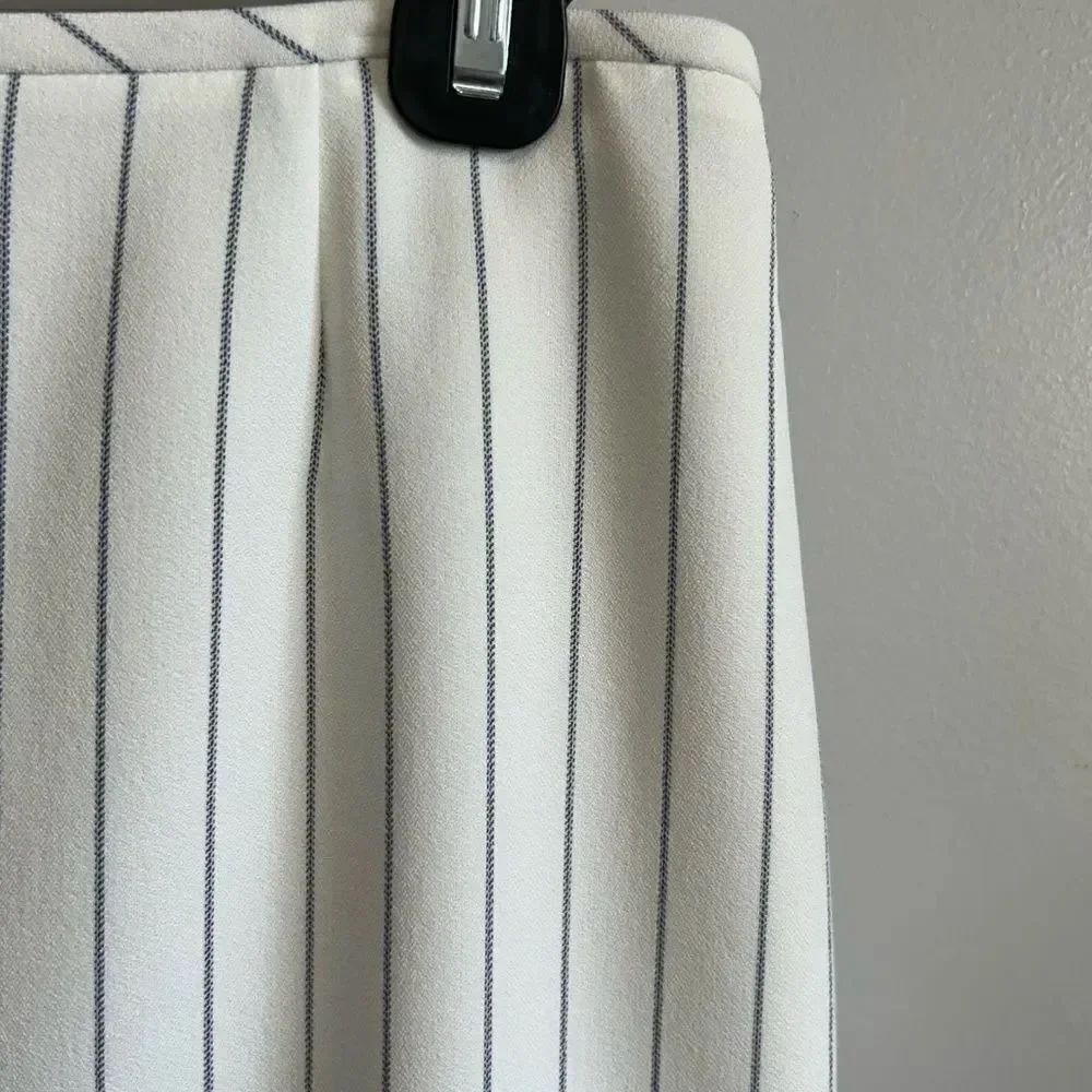 Preston & York Cream Pleated Pencil Skirt